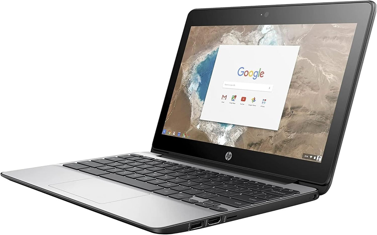 HP Chromebook 11 G5 11.6"  16GB eMMC Celeron® N3060 1.6GHz ChromeOS, Gray (Renewed)